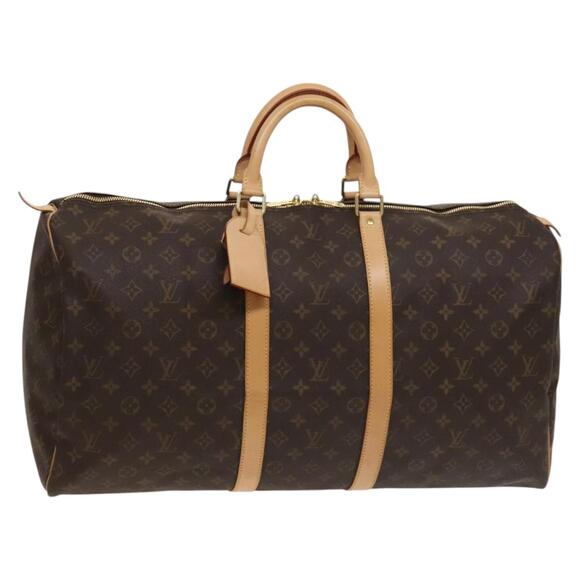 LOUIS VUITTON Monogram Keepall 55 Boston Bag M41424 - Picture 1 of 16